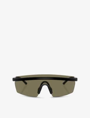 OLIVER PEOPLES: OV5556S R-4 Shield-Frame Bio-Nylon Sunglasses