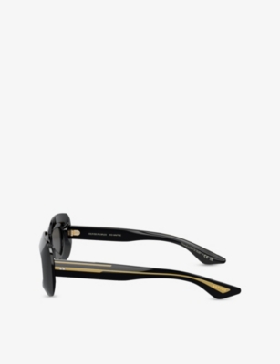 OLIVER PEOPLES: OV5548SU 1966C Rectangle-Frame Acetate Sunglasses