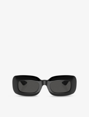 OLIVER PEOPLES: OV5548SU 1966C Rectangle-Frame Acetate Sunglasses