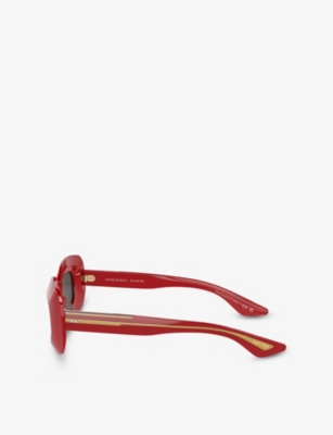OLIVER PEOPLES: OV5548SU 1966C Rectangle-Frame Acetate Sunglasses