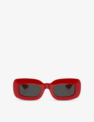 OLIVER PEOPLES: OV5548SU 1966C Rectangle-Frame Acetate Sunglasses