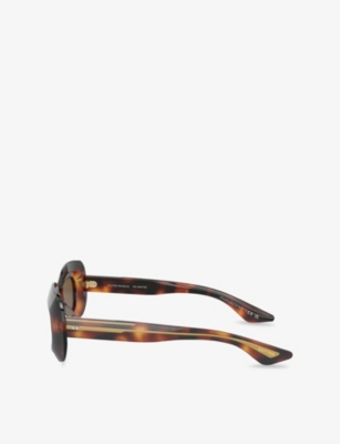 OLIVER PEOPLES: OV5548SU 1966C Rectangle-Frame Acetate Sunglasses