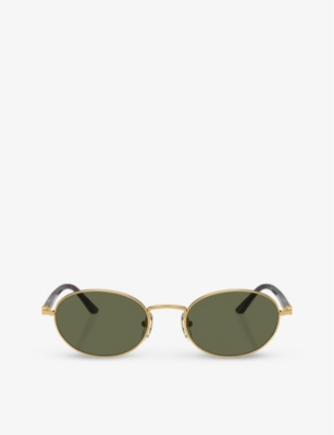 PERSOL: PO1018S Ida round-frame metal sunglasses