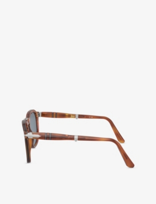 Persol Womens Brown Po3345s Square-frame Tortoiseshell Sunglasses In Brown