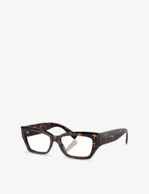 Dolce & Gabbana Womens Brown Dg3387 Rectangle-frame Acetate Optical Glasses In Brown
