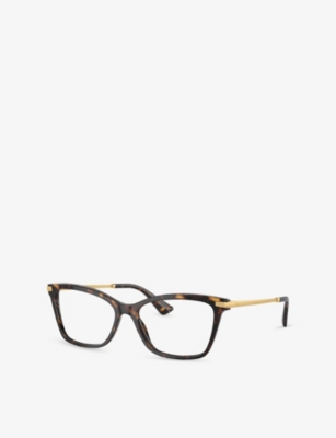 Dolce & Gabbana Womens Brown Dg3393 Cat Eye-frame Acetate Optical Glasses In Brown