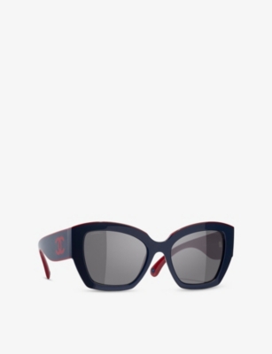 CHANEL: CH6058 Butterfly-Frame Acetate Sunglasses