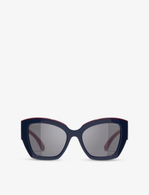 CHANEL: CH6058 Butterfly-Frame Acetate Sunglasses