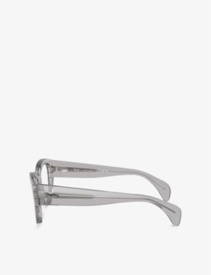 Ray Ban Womens Grey Rb7681v Jorge Square-frame Acetate Optical Glasses In Grey