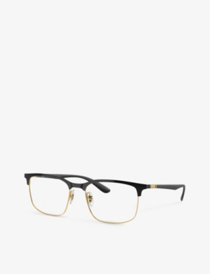 Ray Ban Ray-ban Womens Black Rx6518 Square-frame Metal Optical Glasses In Black