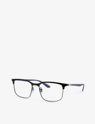 Ray Ban Ray-ban Womens Black Rx6518 Square-frame Metal Optical Glasses In Black