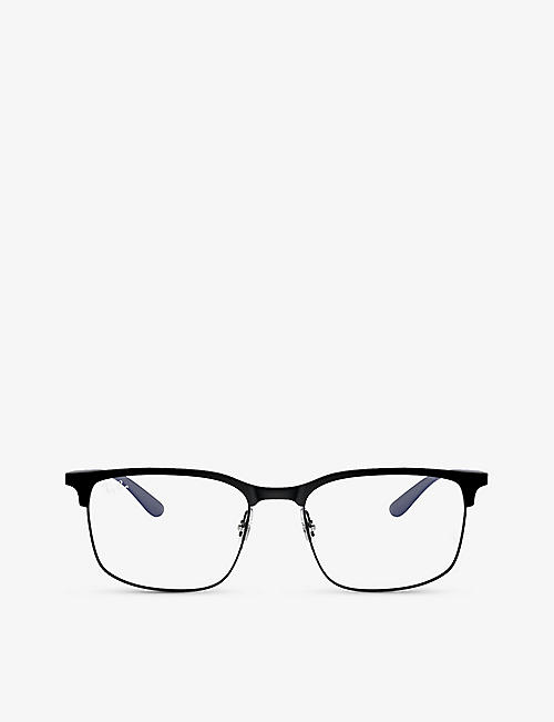 RAY-BAN: RX6518 square-frame metal optical glasses
