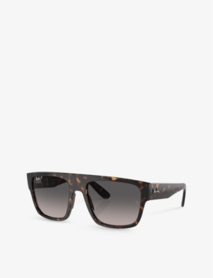 Shop Ray Ban Ray-ban Women's Brown Rb0360s Drifter Square-frame Propionate Sunglasses
