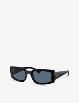 Shop Ray Ban Ray-ban Women's Black Rb4395 Kiliane Pillow-frame Acetate Sunglasses