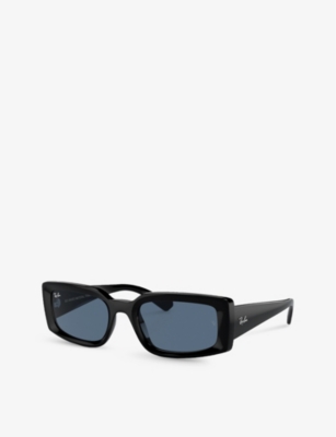 Ray Ban Womens Black Rb4395 Kiliane Pillow-frame Acetate Sunglasses In Black