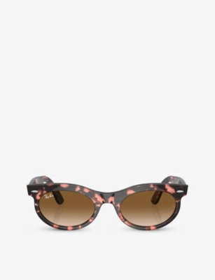 RAY-BAN: RB2242 wayfarer oval-frame acetate sunglasses