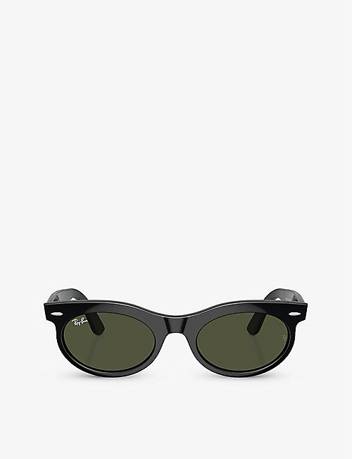 RAY-BAN: RB2242 Wayfarer Oval-frame propionate sunglasses