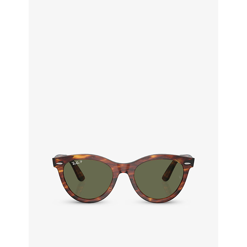 Ray Ban Ray-ban Womens Brown Rb2241 Wayfarer Way Round-frame Propionate Sunglasses