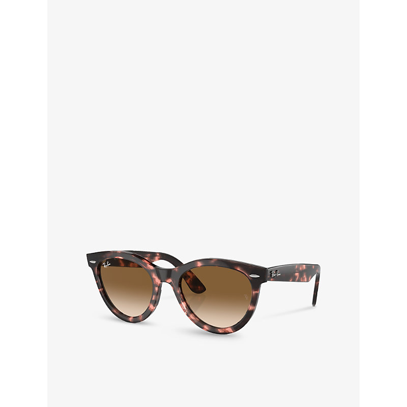 Shop Ray Ban Ray-ban Women's Multi-coloured Rb2241 Wayfarer Way Round-frame Propionate Sunglasses