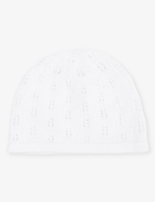 THE LITTLE TAILOR: Pointelle-pattern cotton-knit hat