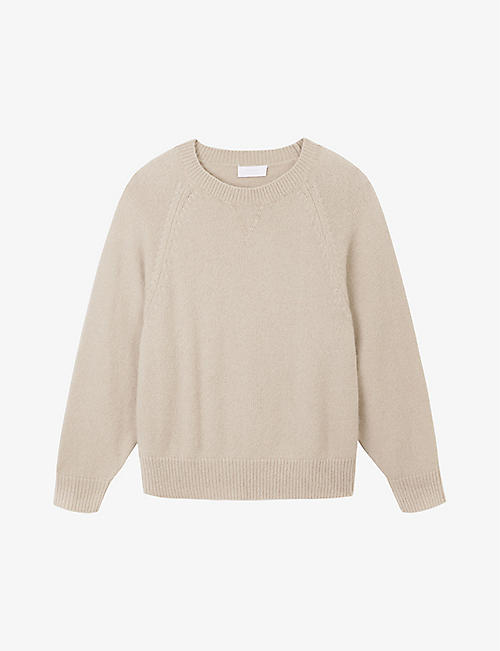 THE WHITE COMPANY: Relaxed-fit round-neck alpaca and wool-blend jumper