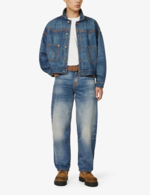 Shop True Religion X Sebastien Ami Bootcut Regular-fit Wide-leg Organic Denim Jeans In Athens