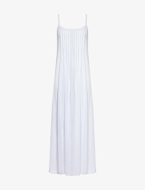 HANRO: Juliet spaghetti-strap cotton-jersey night dress