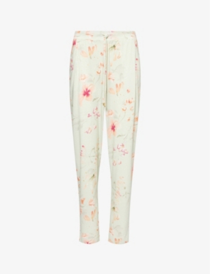 HANRO: Printed relaxed-fit cotton-blend trousers