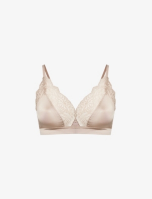 HANRO: Josephine triangle-cup stretch-woven bra
