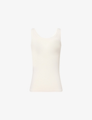 HANRO WOMENS TOUCH FEELING SCOOP-NECK STRETCH-WOVEN TOP MELON SODA 