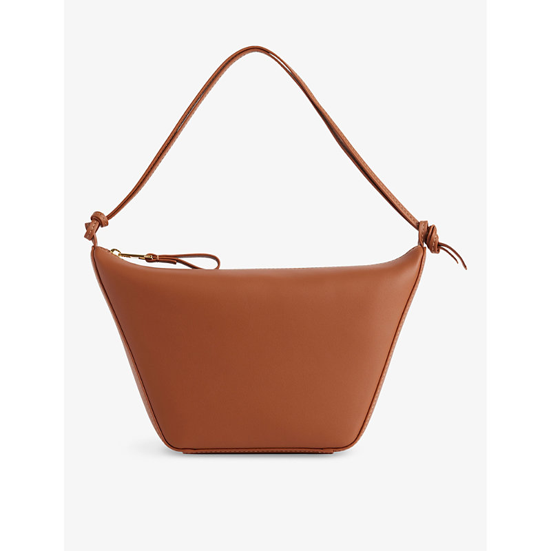 Loewe Tan Hammock Mini Leather Shoulder Bag In Brown