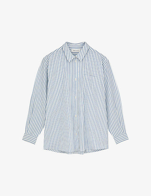 SKALL STUDIO: Edgar stripe-pattern organic-cotton shirt