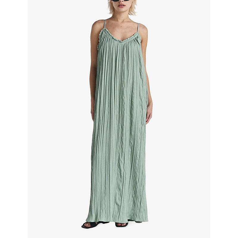 Shop Twist & Tango Women's Mint Summer Textured-weave Recycled-polyester Maxi Dress