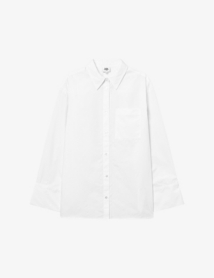 Shop Twist & Tango Womens White Fiona Relaxed-fit Organic-cotton Shirt
