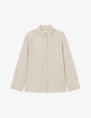 Twist & Tango Alexandria Relaxed-fit Linen Shirt In Beige Melange