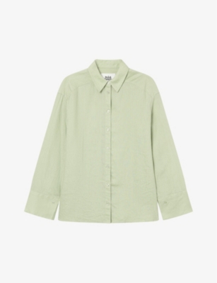 Twist & Tango Alexandria Relaxed-fit Linen Shirt In Mint