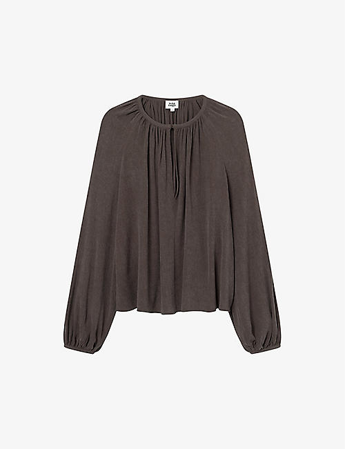 TWIST & TANGO: Sarai relaxed-fit woven blouse