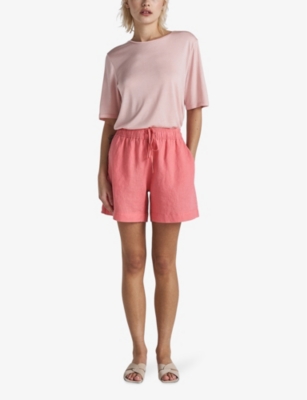 Shop Twist & Tango Women's Lt Pink Wiley Semi Relaxed-fit Woven T-shirt