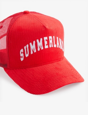 Shop Nahmias Men's Cherry Summerland Brand-appliqué Cotton-blend Cap