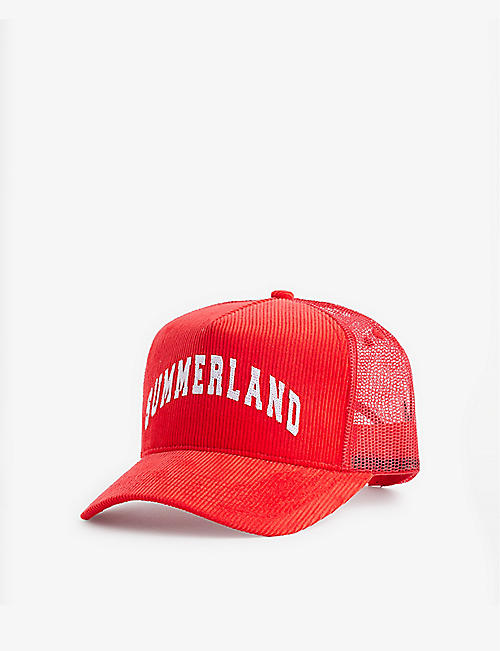 NAHMIAS: Summerland brand-appliqué cotton-blend cap