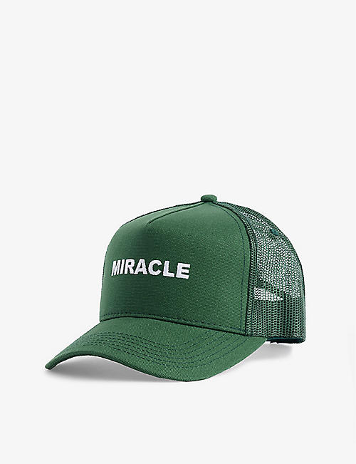 NAHMIAS: Miracle logo-print cotton-blend trucker cap