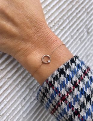 LA MAISON COUTURE: Selda Akgül Catch You 14ct rose-gold and 0.06ct diamond bracelet