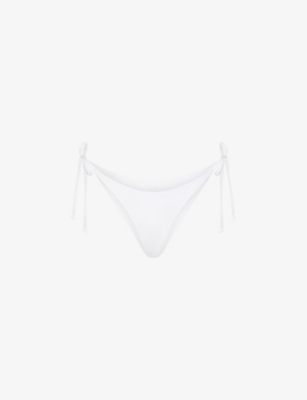 SKIMS: Signature Swim dippy-tie stretch recycled-nylon bikini bottoms