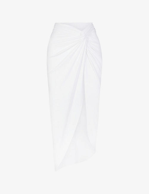 SKIMS: Signature Swim knotted stretch recycled-nylon sarong