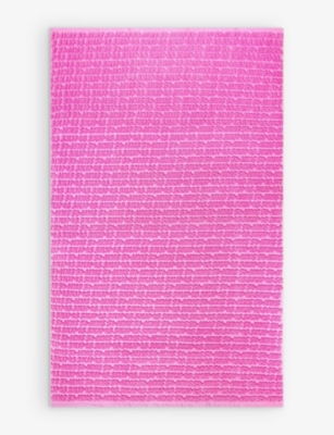 Shop Skims Womens Neon Orchid Signature Swim Logo Cotton-terry Beach Towel 165cm X 101cm