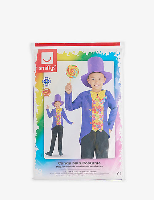 DRESS UP: Wonka candy man woven fancy dress costume 7-9 years