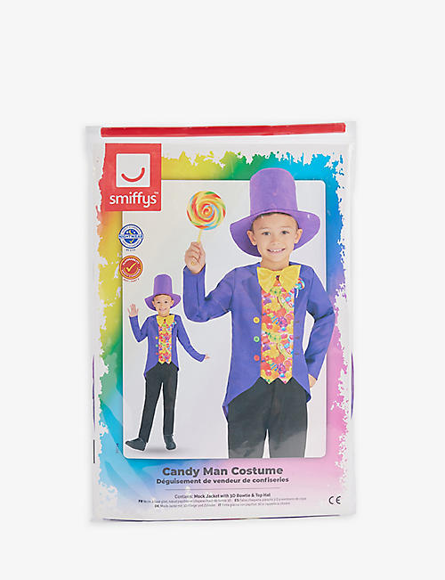 DRESS UP: Wonka candy man woven fancy dress costume 4-6 years