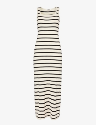 4th & Reckless Thea Stripe-pattern Knitted Midi Dress In Multi