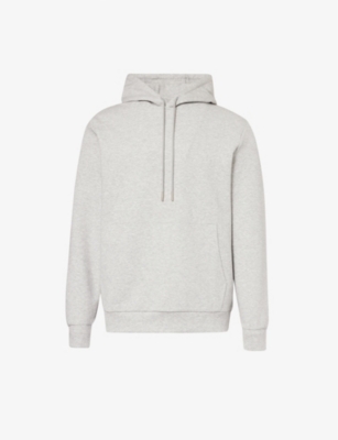 Shop Arne Men's Marl Grey Interlock Regular-fit Stretch-woven Hoody