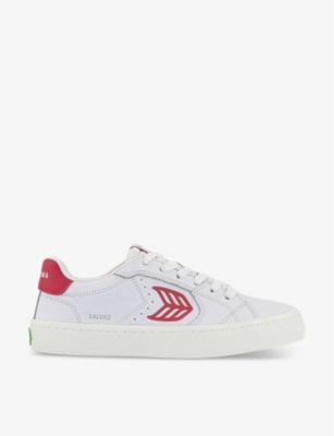 CARIUMA Salvas branded leather low-top trainers